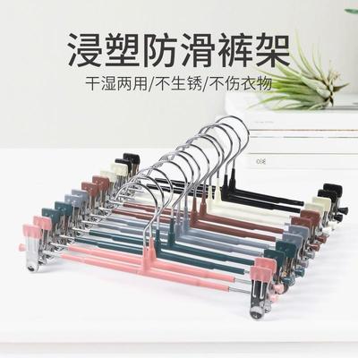 安琦防滑浸塑无痕加粗不锈钢铁夹宿舍学生家用衣服撑晾晒防锈