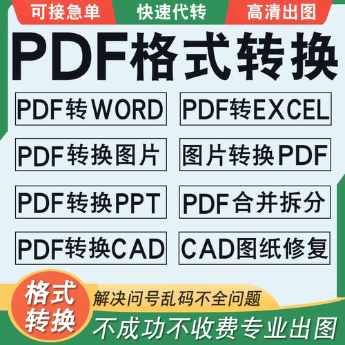 pdf转word图片/excel/ppt/txt/caj/jpg/图片可编辑文字文档扫描件