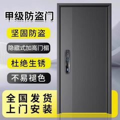 甲级家用防盗门楼房进户门单开户外门子母门指纹锁人脸识别安全门