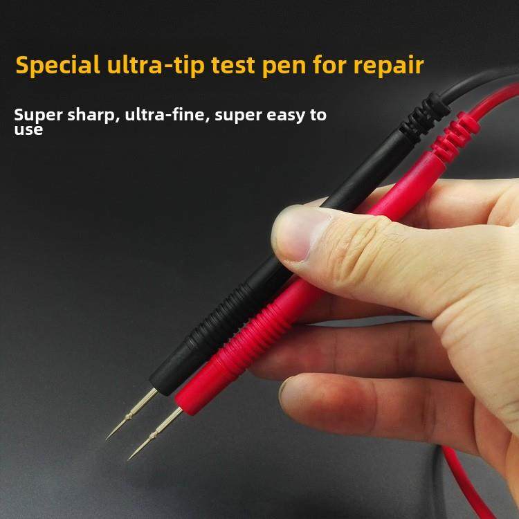 高精度镀金铜针数字指针万用表笔超锐超细探针测量笔1000V10A