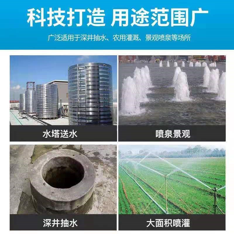 德国进口螺杆潜水泵2p20V高扬程深井取水家用农用农田浇地灌溉不