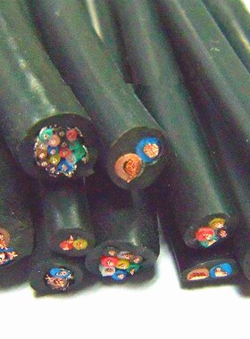 纯铜国标 柔性拖链电缆护套线RVVT3*0.5L平方 挤压线 耐弯 包邮