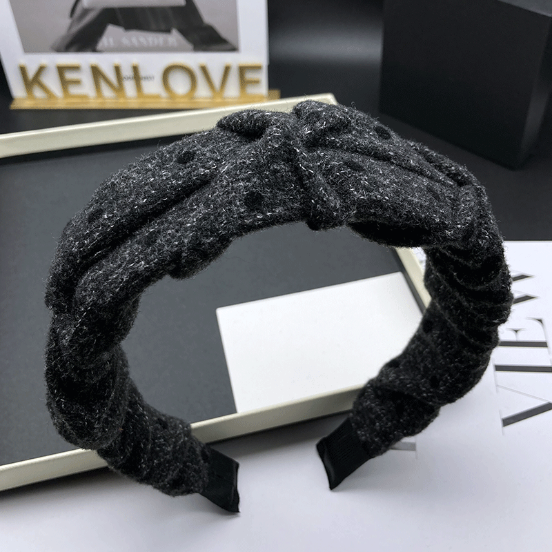 Kenlove发箍绒布复古褶皱发饰