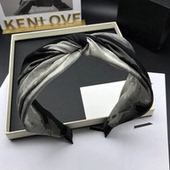 Kenlove水墨风时尚 发卡发箍女高颅顶发捆头饰宽边压发洗脸头箍