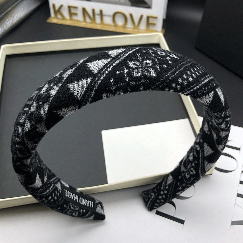 Kenlove复古针织印花发卡发箍女高颅顶海绵时尚发捆头饰压发头箍,饰品/流行首饰/时尚饰品新,发饰,淘宝优惠券,粉丝福利购,淘宝优惠卷