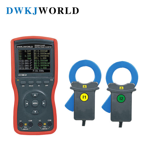 DWKJWORLD 大口径双钳相位伏安表 相位伏安表 FA-862 套