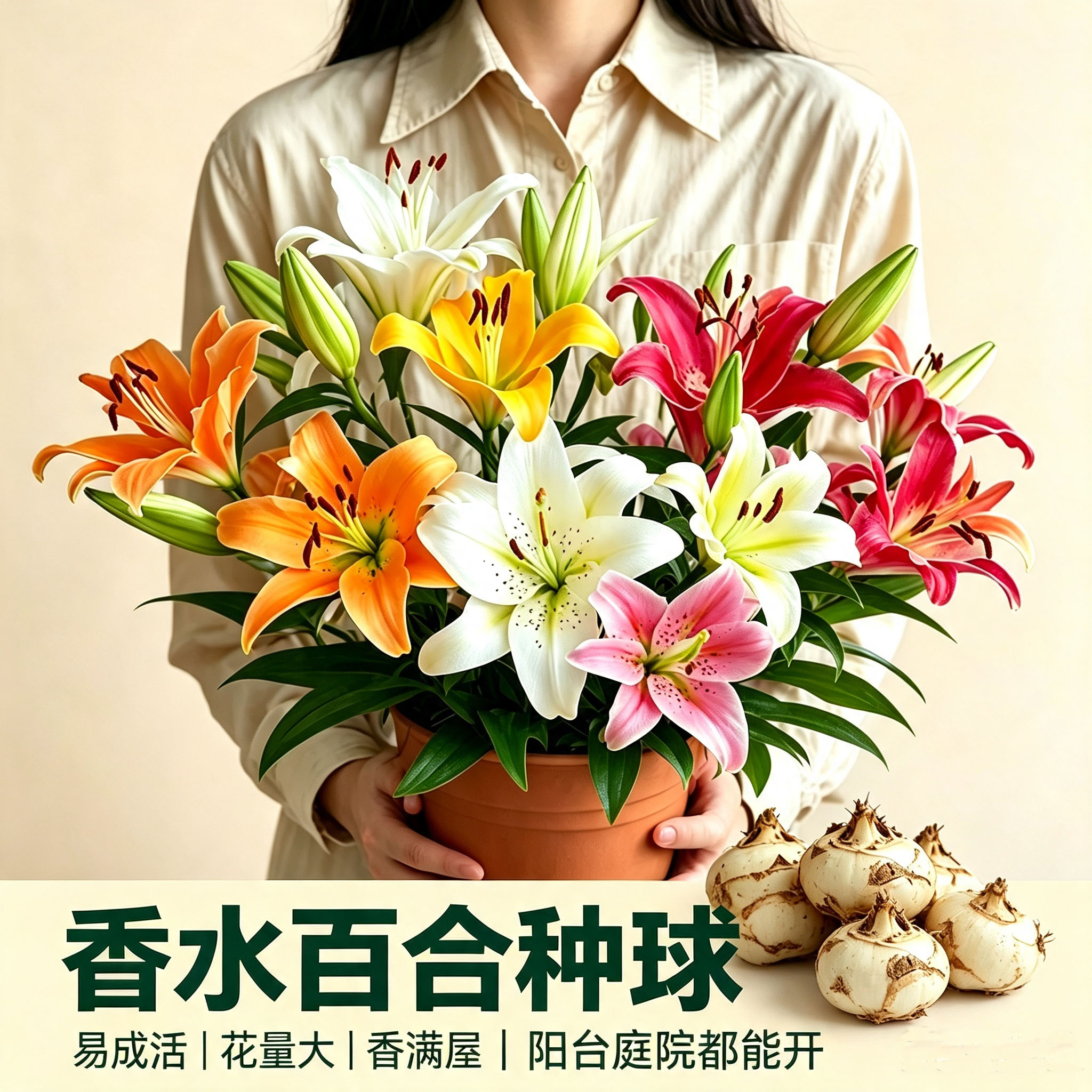 香水百合种球好养易活进口种子图片