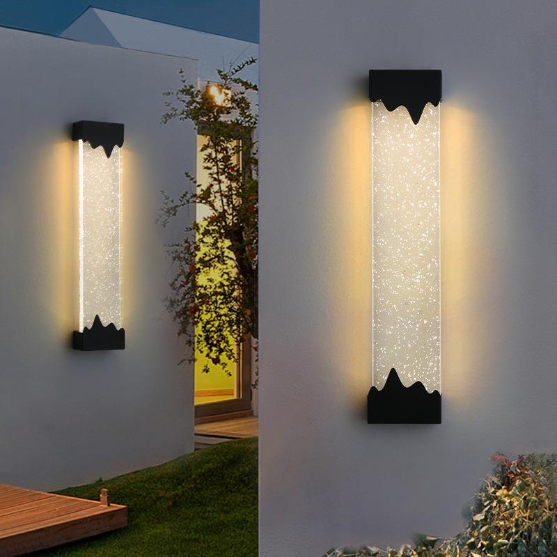 户外防水壁灯现代简约阳台露台外墙壁灯长条别墅庭院大门口围墙灯