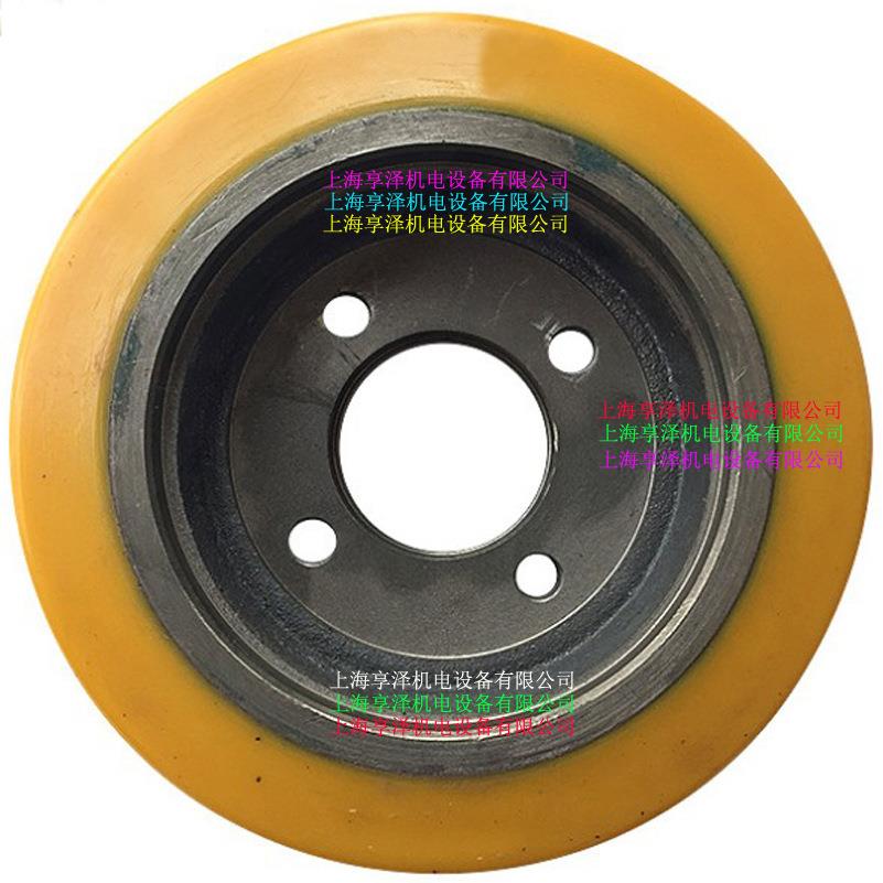 林德L12后轮驱动轮子 Linde林德堆高机方向轮传动轮 PU实心轮胎