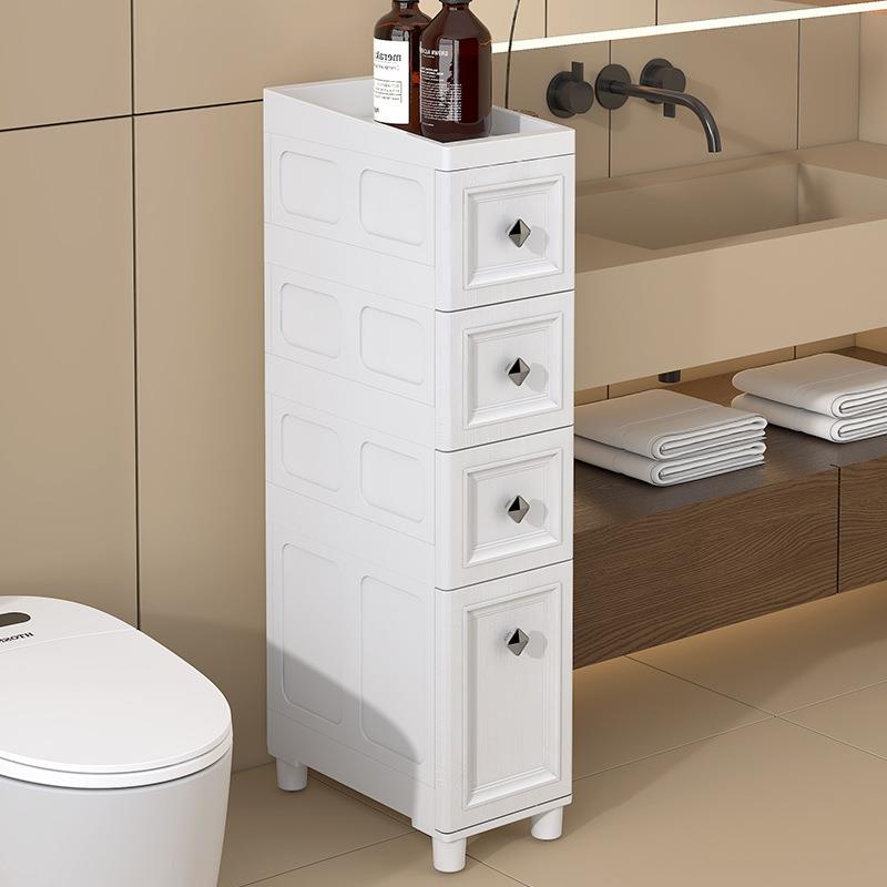 //超窄夹缝收纳柜抽屉式卫生间缝隙储物柜厨房冰箱置物架