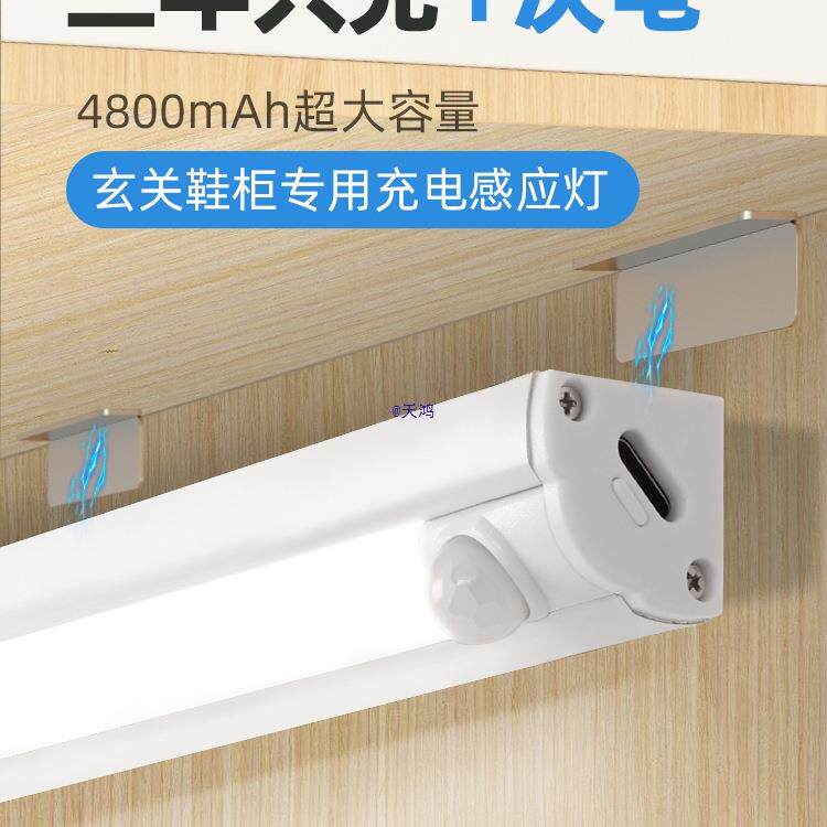 充电人体感应灯人来即亮人走即灭灯带灯条超长续航大容量夜间自动