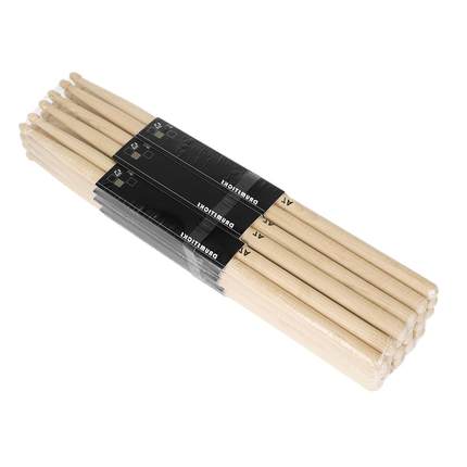 12对架子鼓鼓棒5A7A枫木鼓棒爵士鼓棒鼓锤槌练习演奏鼓棍跨境热卖