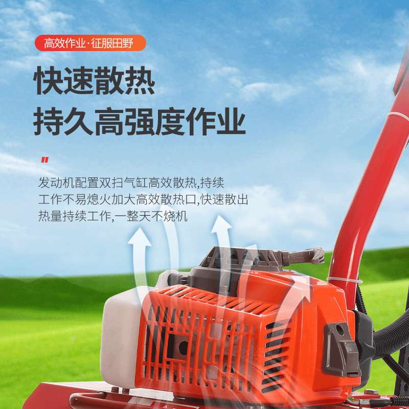 厂家直供四冲程微耕机多功能开沟除草翻土旋耕机小型汽油耕地机