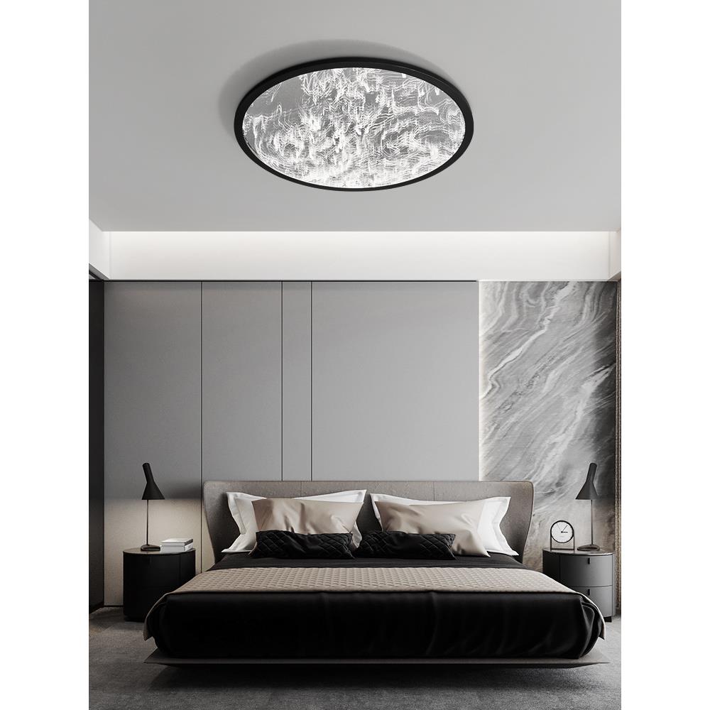 灯主灯氛围现代水波纹灯具极简主卧客厅灯大厅创意浪漫卧室吸顶灯