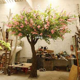 仿真剑兰花树异形龙须树吊顶树园林景观酒店商场场景布置装饰