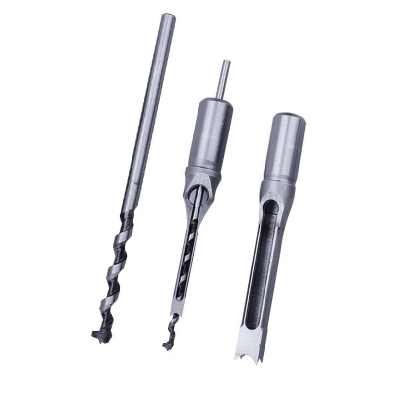 跨境方榫机用6.4-12.7mm公英制加长木工定位方孔钻头木工工具