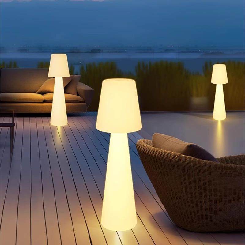 led卧室立式落地灯室内客厅床头发光灯柱户外景观花园大台灯防水