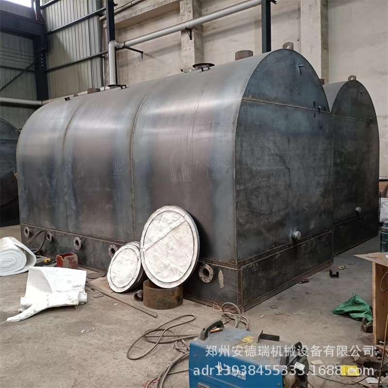 湿木材碳化炉 卧式原木无烟碳化机 安德瑞加厚内胆竹子烧炭机