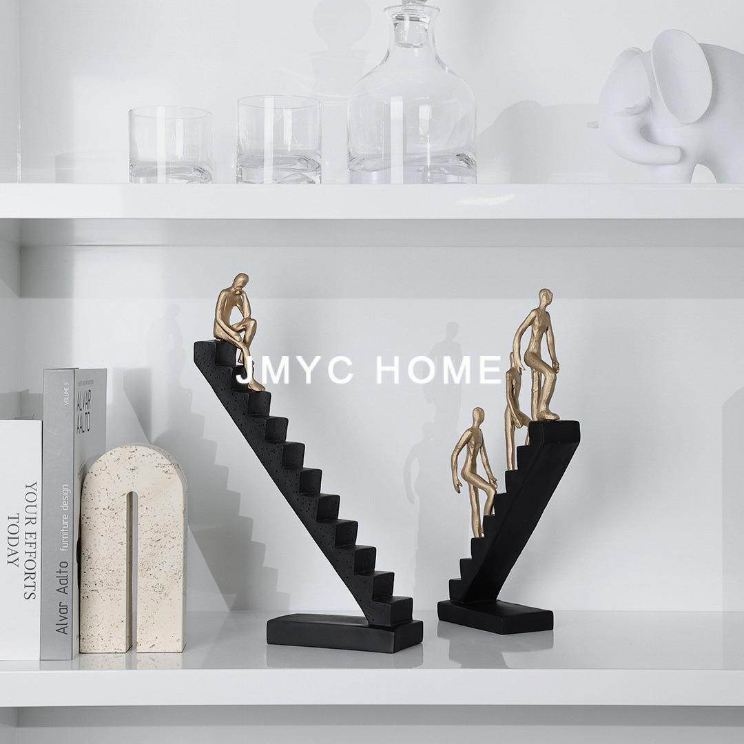 轻奢高档抽象攀登人物雕塑摆件样板房间书房客厅酒柜办公室装饰品,3C数码配件,USB灯,淘宝优惠券,粉丝福利购,淘宝优惠卷