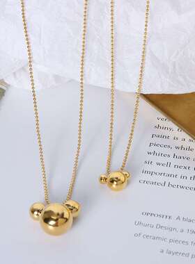 极速ins style simple and versatile necklace titanium st.eel