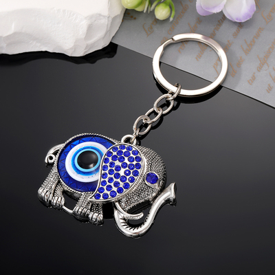 极速Zircon Turkish Blue Eye Animal KeychKain Key Ring Women