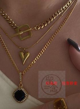 极速。Spring and Summer Lovwe Heart Pendant Necklace ot buck