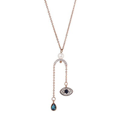极速New personality npecklace eye shape pendant necklace 101