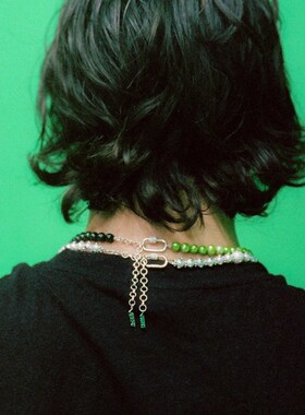 极速VEERT Collection 5新款拼Y色珍珠项链