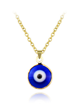 极速New Vintage Colorful Lucky Evil Eye PendOants Necklace F