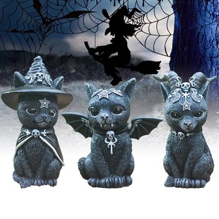 Cat Garden Halloween BGnome Gnome Lawn 极速Black