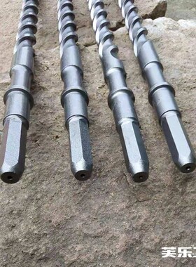 极速38E电锤钻头38oX六角柄六棱加长打孔穿过墙混凝土冲击钻头400