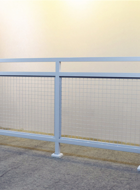 极速北欧白色简约护栏 q阁楼室内创意铁丝网栏杆 餐厅卡座围栏矮