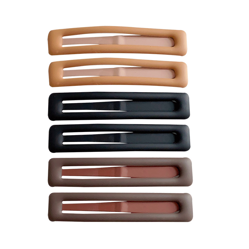 极速202d3网红爆款发夹简约夹子磨砂发卡头饰一字夹边夹固定碎发