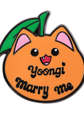 可爱橘猫闵玧其嫁给我应援珐琅胸针Kpop粉丝礼物背包衣服挂饰
