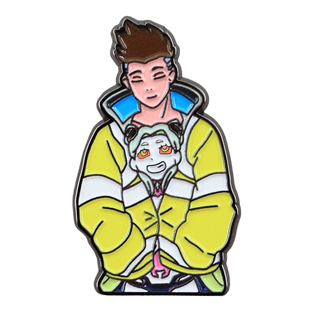 赛博朋克边缘行者大卫马丁内斯丽贝卡创意动漫周边人物珐琅徽章