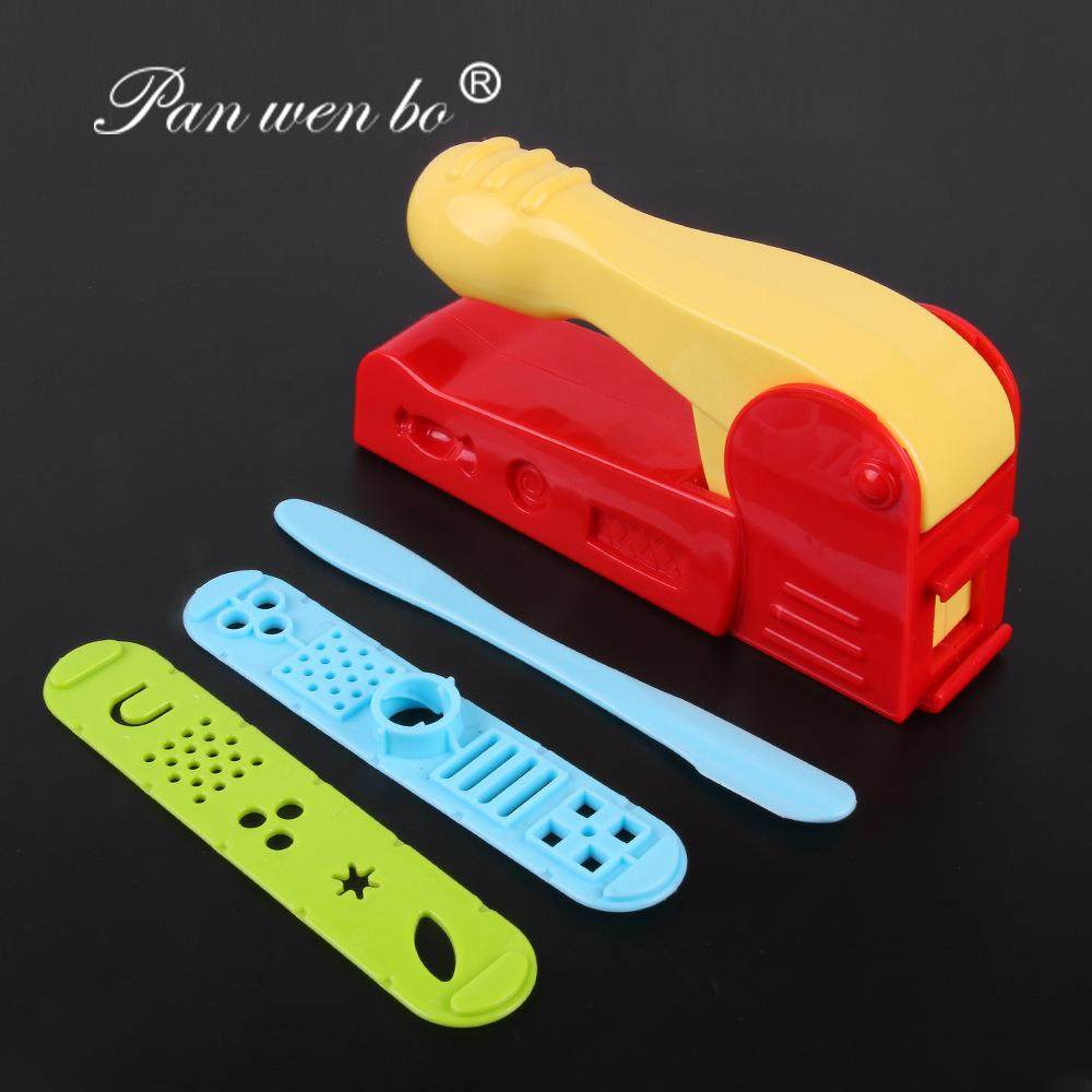 diy彩泥工具套装4件套压泥器装订机样式挤泥器儿童橡皮泥塑料模具