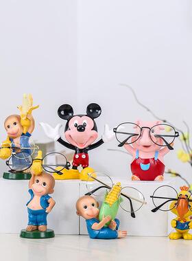 可爱卡通创意眼镜搁架眼镜店柜台装饰品展示道具墨镜支架家居摆件