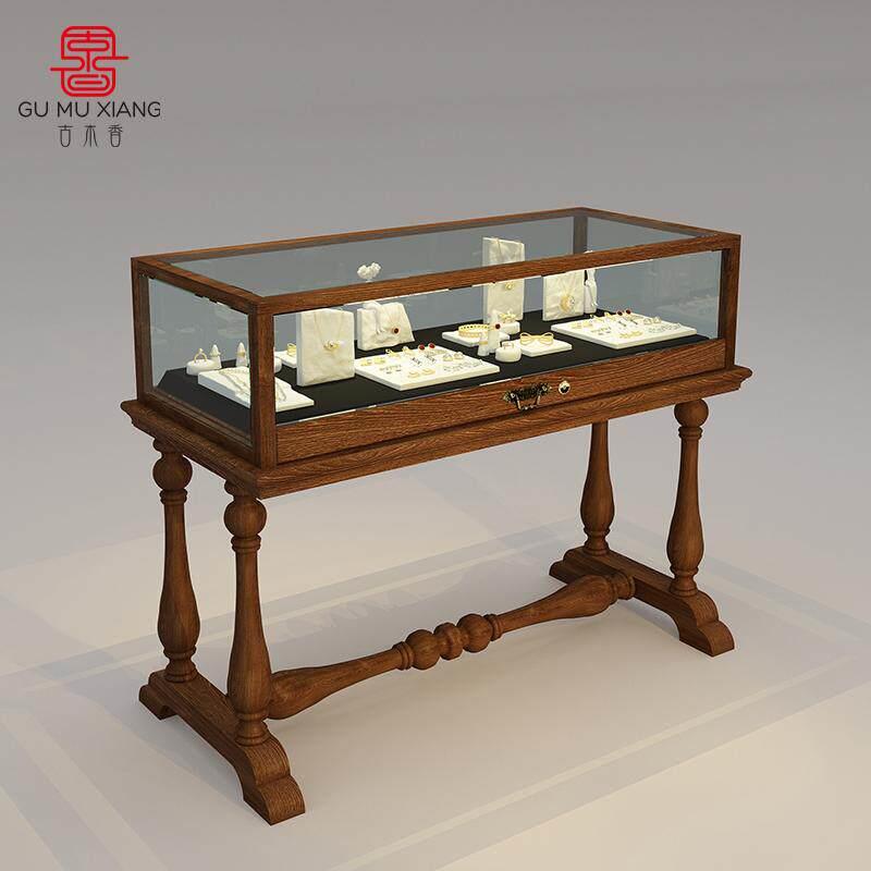 古木香 玻璃珠宝展示柜货品柜置物柜珠宝首饰项炼流水台展示柜
