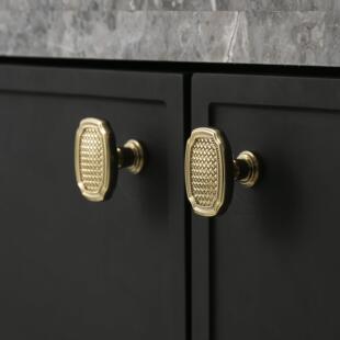 不止黄铜法式覆古金色银色柜门把手衣柜鞋柜抽屉黄铜单孔小拉手