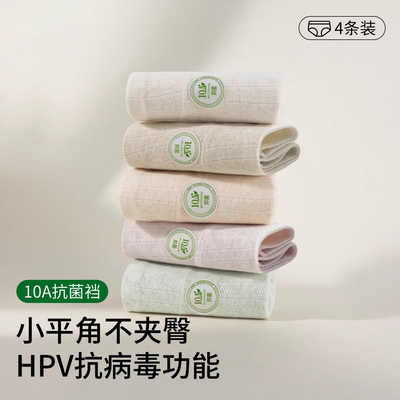 A类彩棉平角内裤女士纯抗