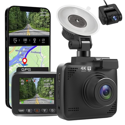 极速.4K 2160P Recording IPS Dash Cam Car LCamera DVR Built-I