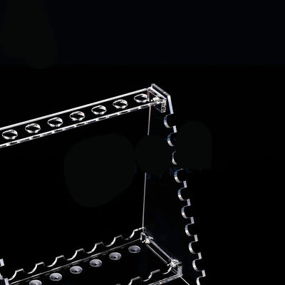 极速新品实验器i材有机玻璃透明转动圆盘多用梯形放置移液管架多