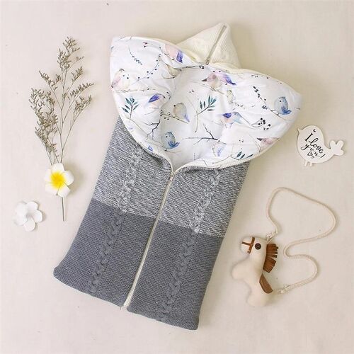 新品Baby Swaddle Blanket Stroller Wrap Soft Thick Fleec.e Bo