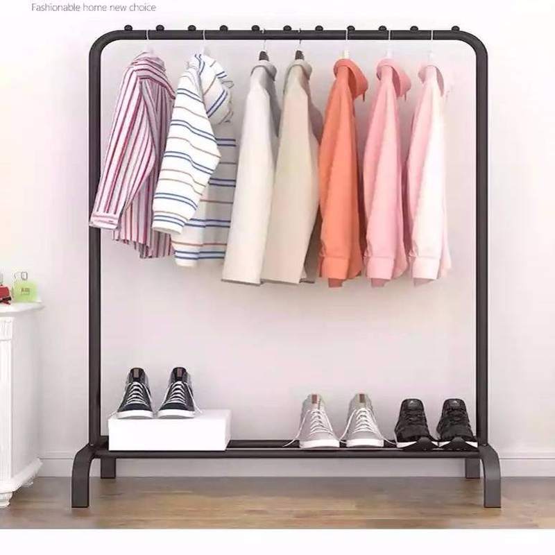 极速晾衣架落地折叠室内单杆式y卧室晒衣架挂衣架家用简易阳台衣