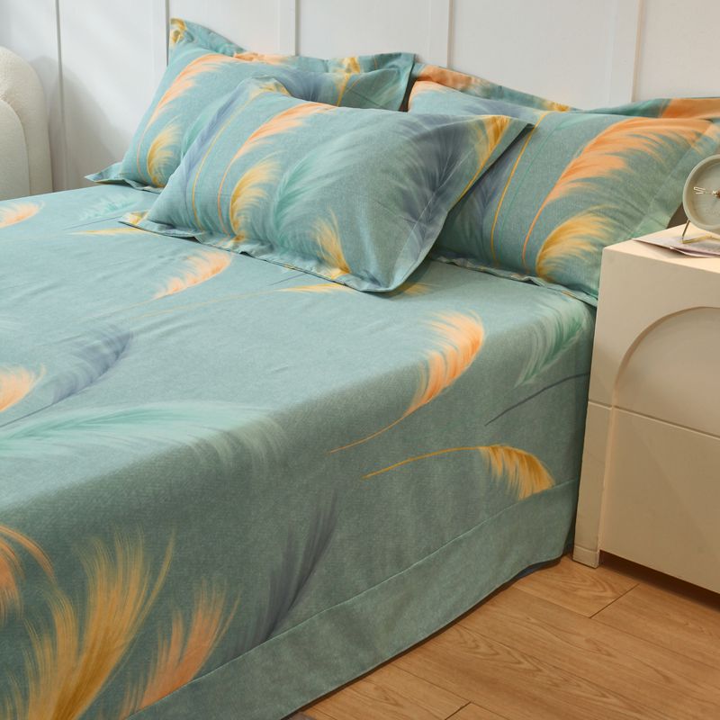 极速冬天加厚纯棉j磨毛床单单件单人学生被单全棉双人床炕单1米8