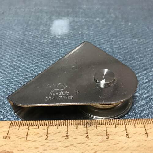新品卓慕薇棋杆滑轮不锈杆轮子手拉升旗棋杆专P用滑轮配件棋杆滑