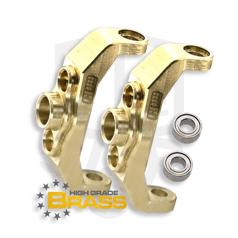 极速1/18  TRX4M改装黄铜前後波箱外盖前转向杯R 前C座 加宽结合