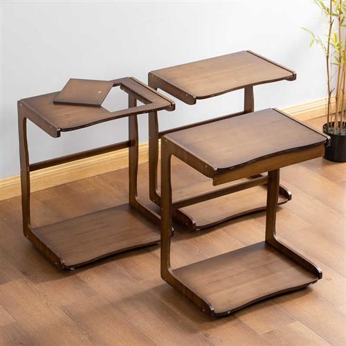 极速可移动茶水柜实木办s公室下置水桶置物架客厅边柜烧水泡茶桌