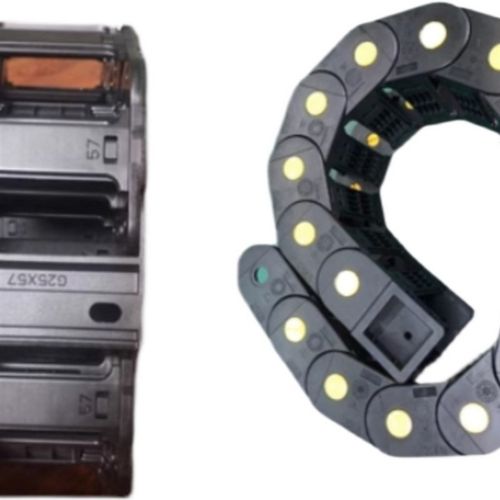 极速钢制钢钉加强桥式拖链金属接头大型长M距离不塌承重可开电缆