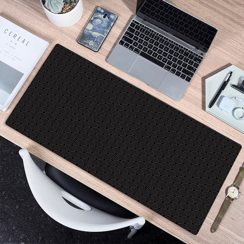 新品leather computer desk mat large Gmouse pad black writing